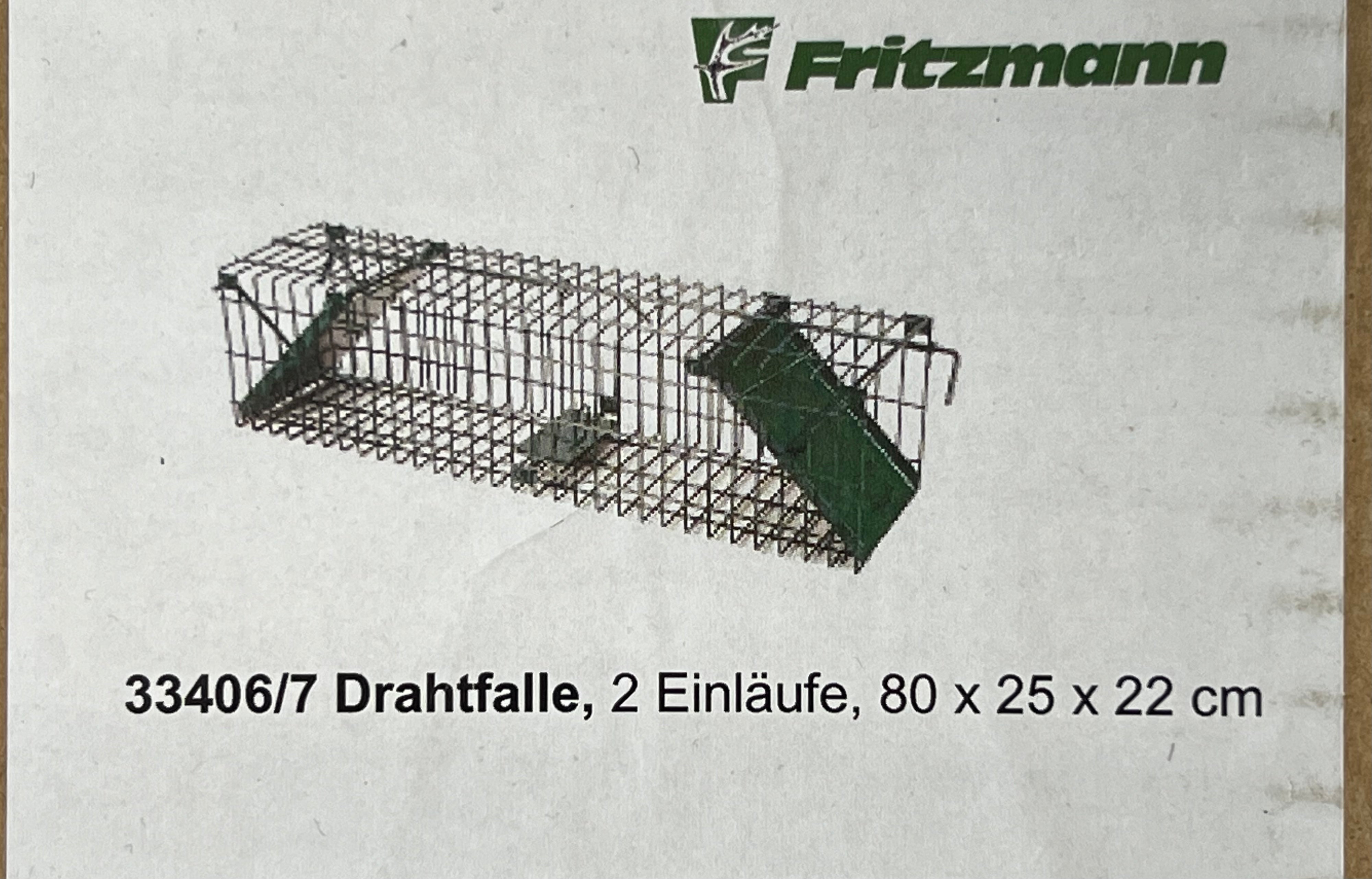 Wire trap with 1 or 2 openings 80x25x22