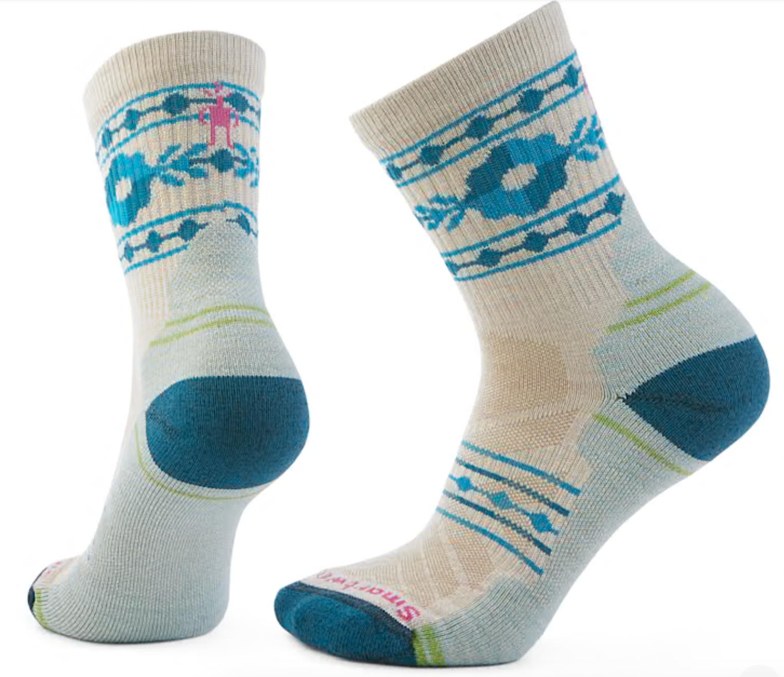 Smartwool Women's Hike Retro Floral Mid Crew Socks