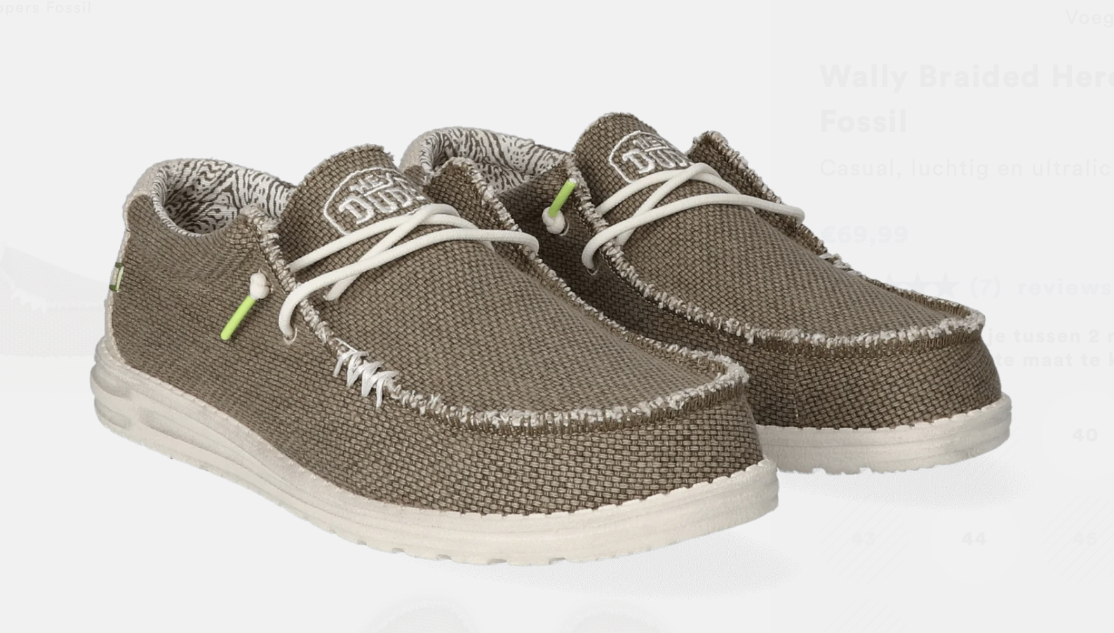 HeyDude Wally Braided Men's Loafers Fossil