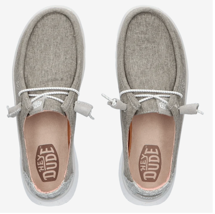 HeyDude Wendy Peak Chambray Women's Loafers Walnut