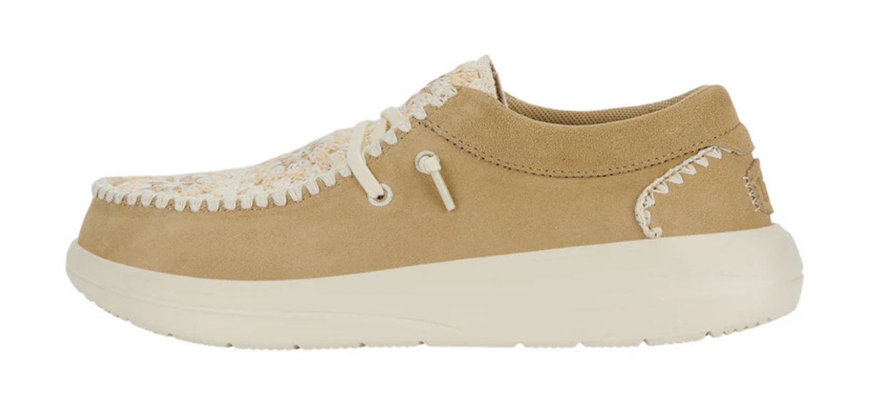 HeyDude Wendy Comf Suede Crochet