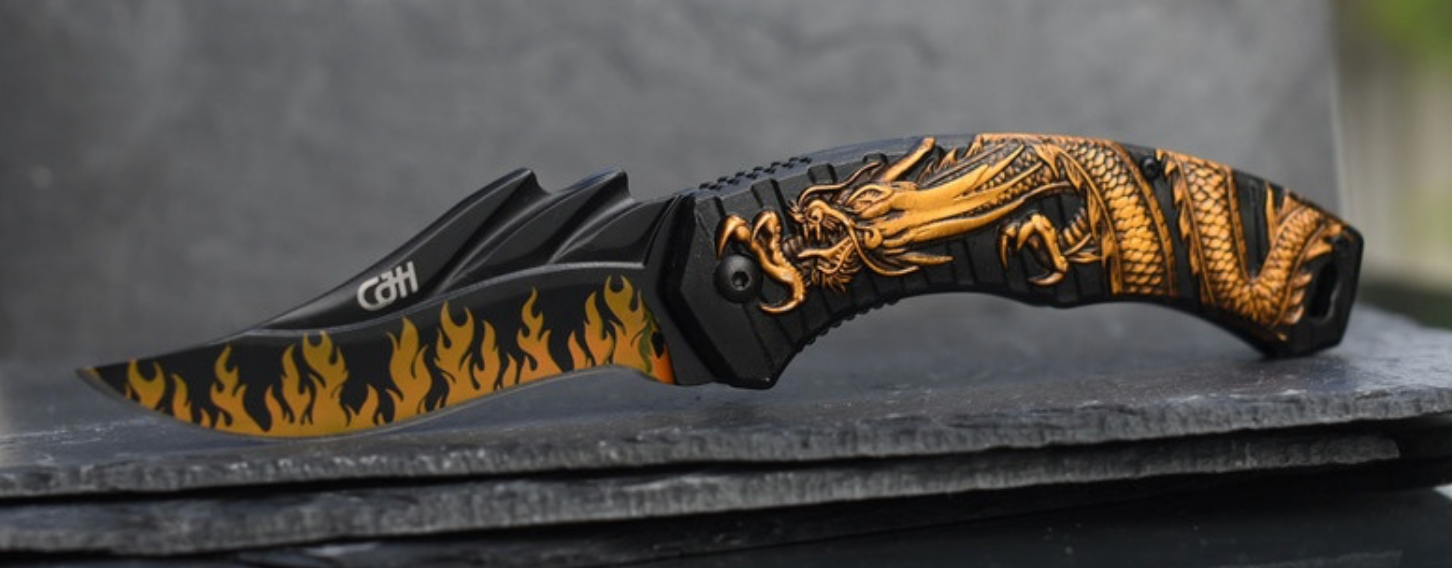 CJH Pocket Knife, dragon