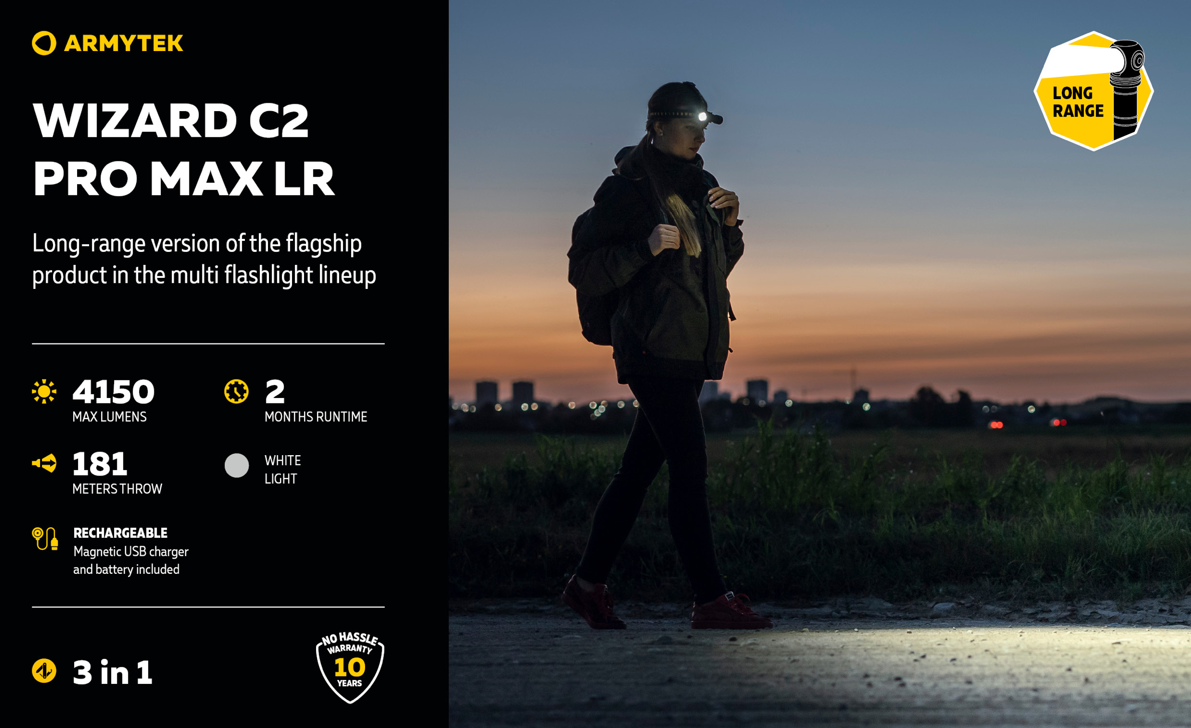 Armytek Wizard C2 Pro Max LR White Light