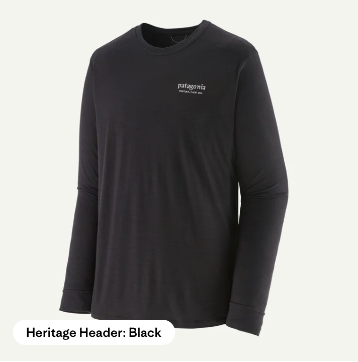 Patagonia Men's Long-Sleeved Capilene® Cool Merino Blend Graphic Shirt