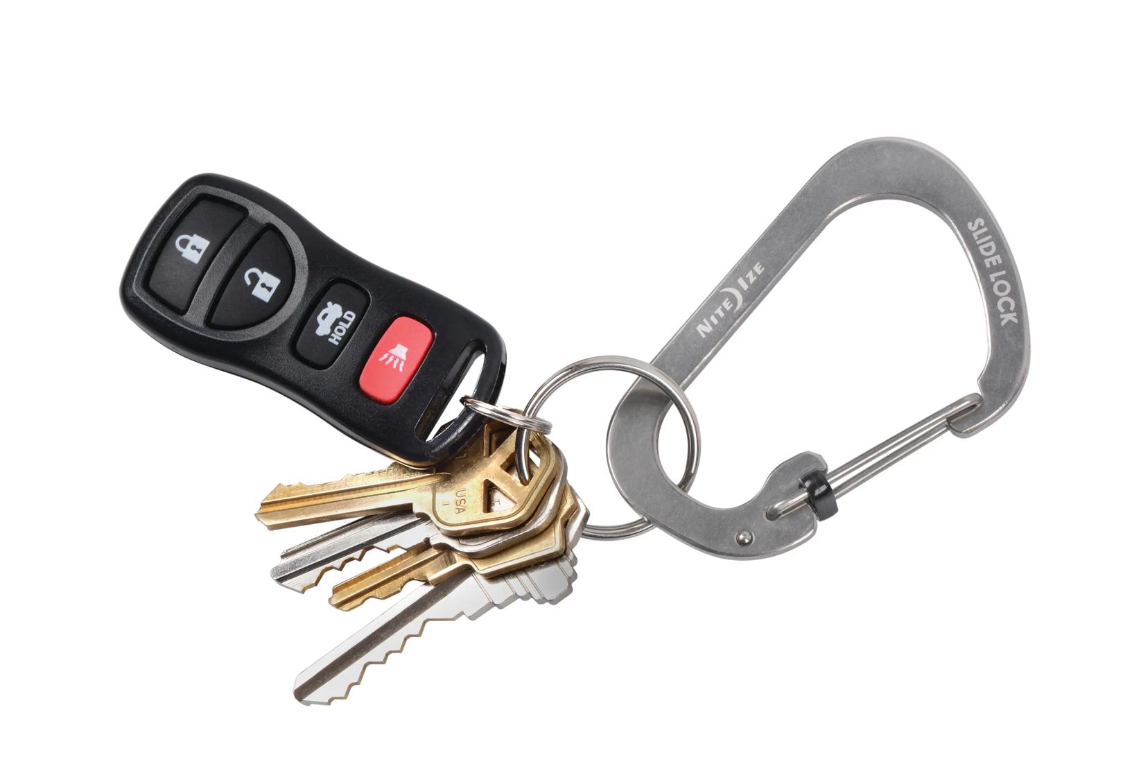 Nit Ize SLIDELOCK® CARABINER STAINLESS STEEL