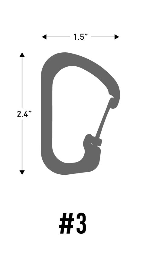 Nit Ize SLIDELOCK® CARABINER STAINLESS STEEL