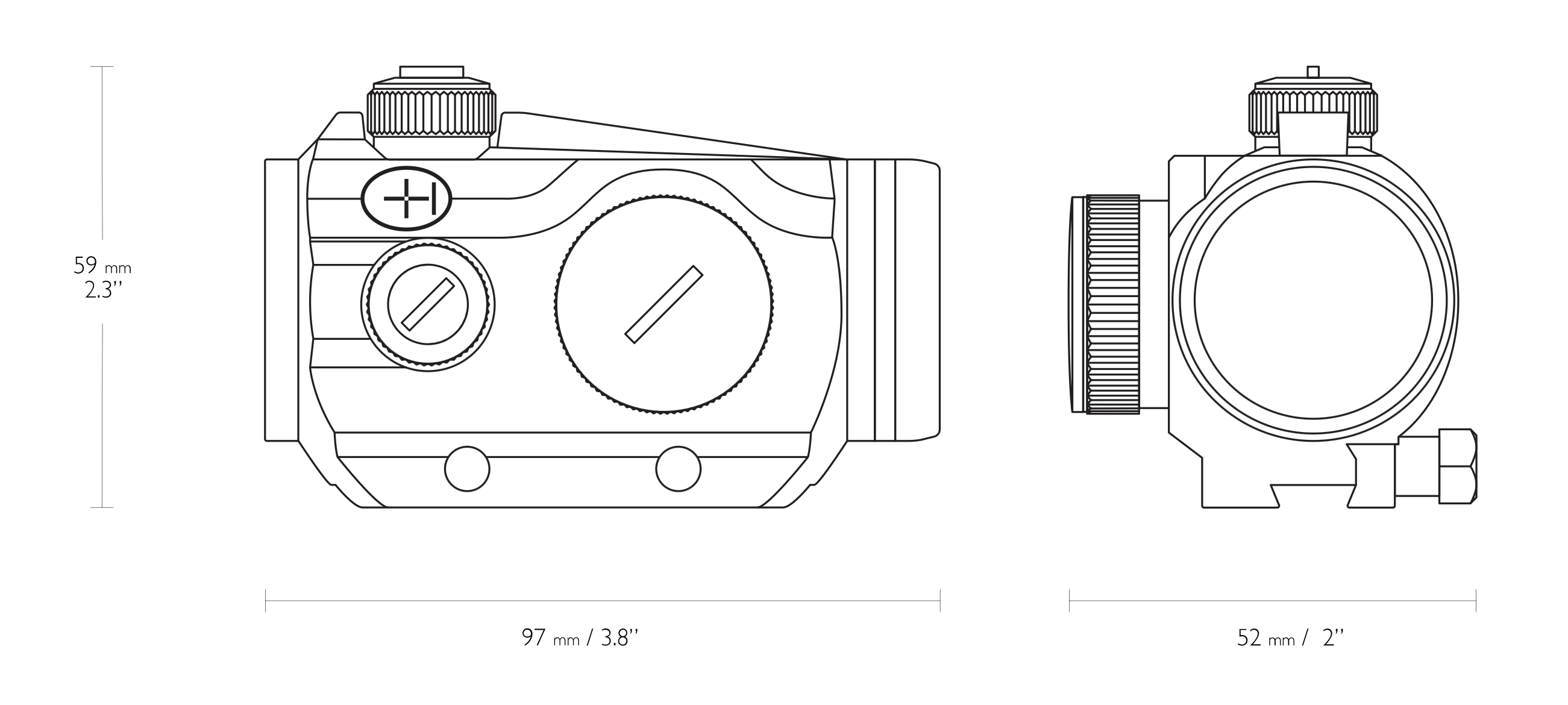 Hawke VANTAGE RED DOT 1X30 9-11MM