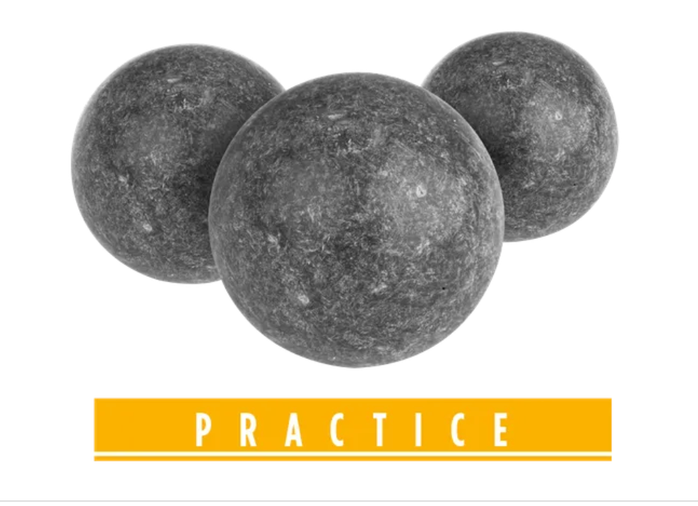 T4E Practice PLB 68 .68, 4.67 g, gray, 100 pcs, polybag