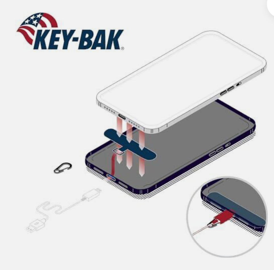 KEY-BAK RATCH-IT RETRACTABLE ANTI-THEFT PHONE TETHER