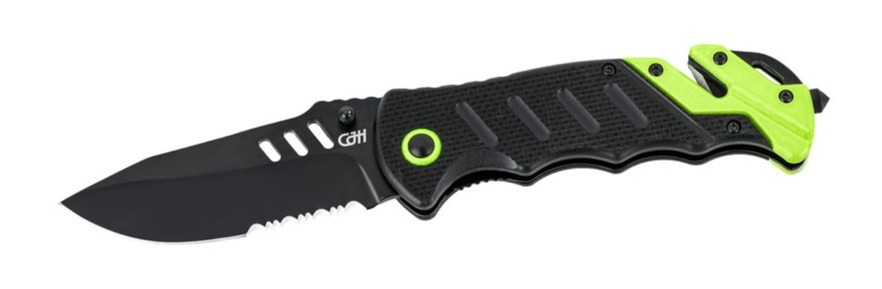 CJH Rescue Knife, Yellow/Black