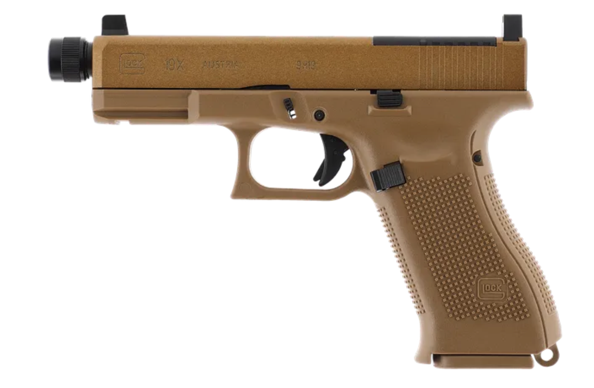 GLOCK 19X MOS 4.5 mm (.177) BB, CO₂, < 2.0 J, coyote