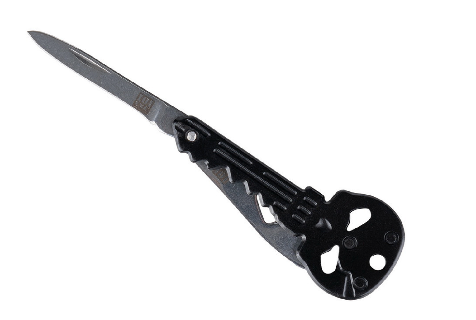 101 INC Pocket knife punishment skull
