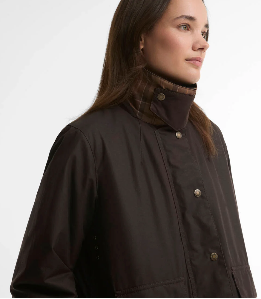 Barbour Modern Border Waxed Jacket W