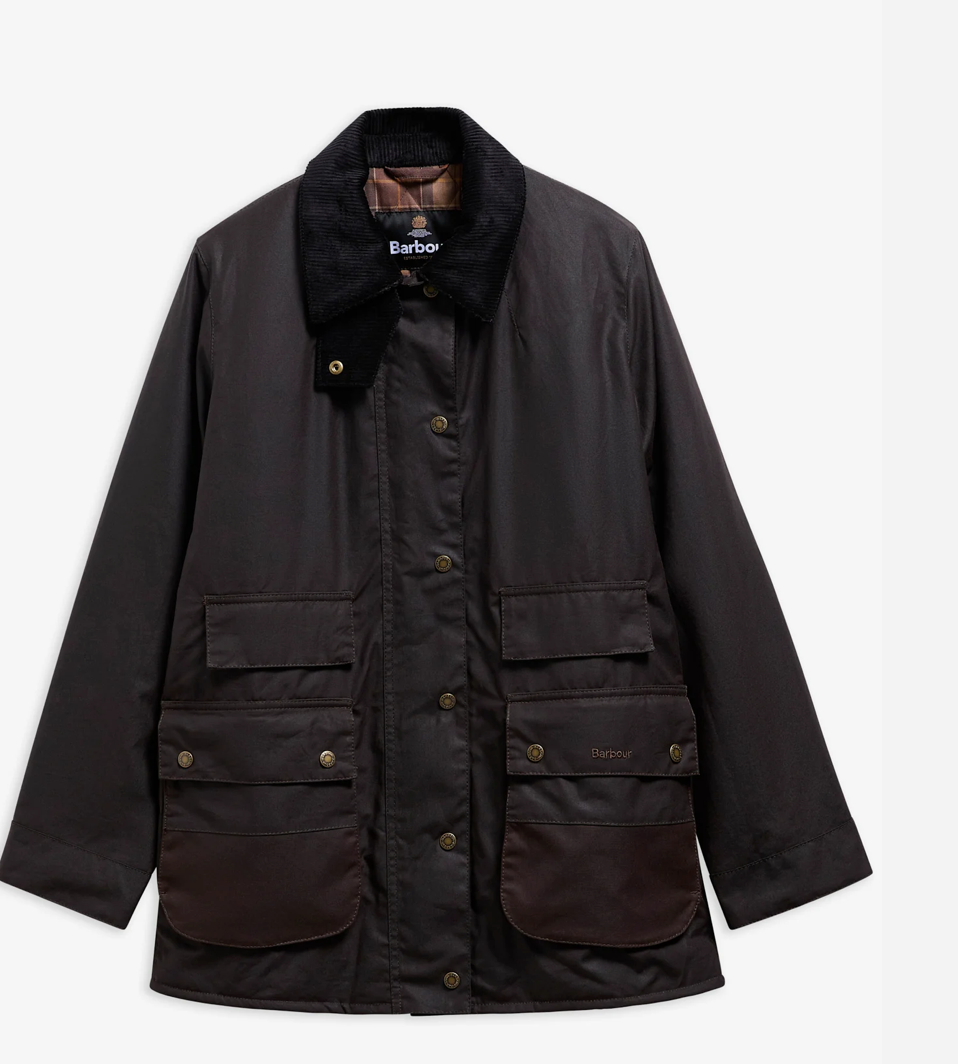 Barbour Modern Border Waxed Jacket W
