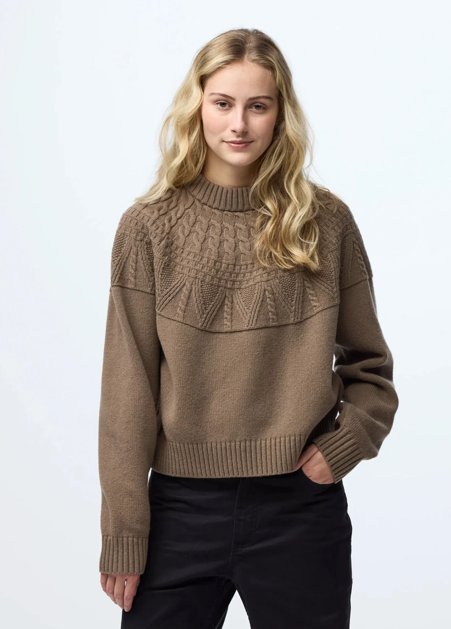 Fjallraven ÖVIK SOLID JACQUARD KNIT W