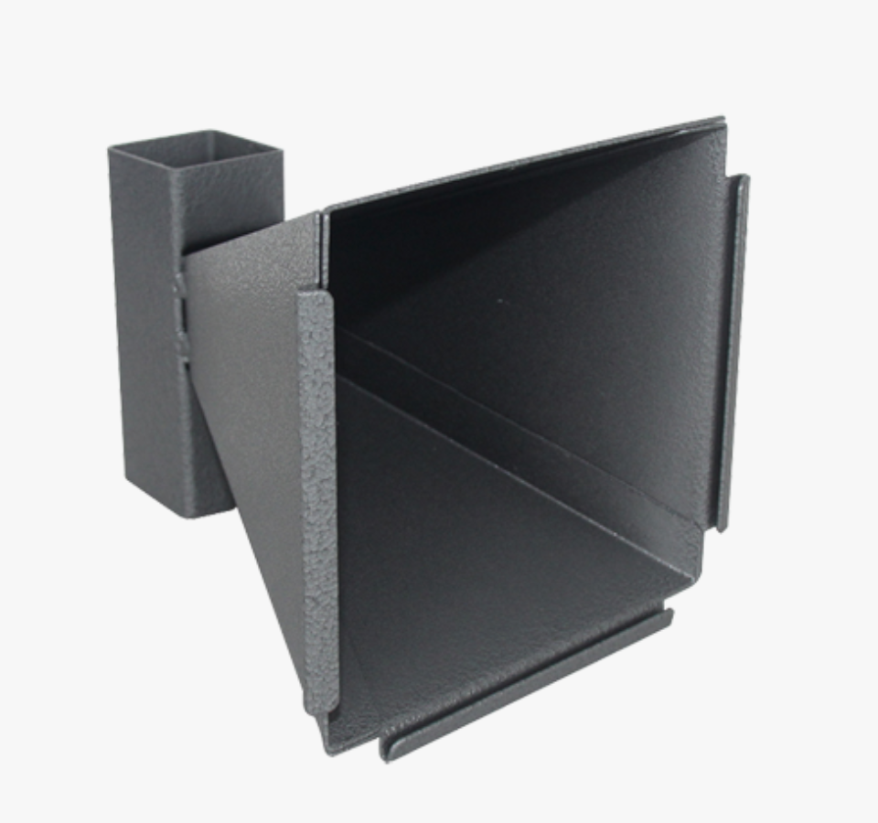 Bullet Trap Made of Thick Sheet Steel 14x14cm