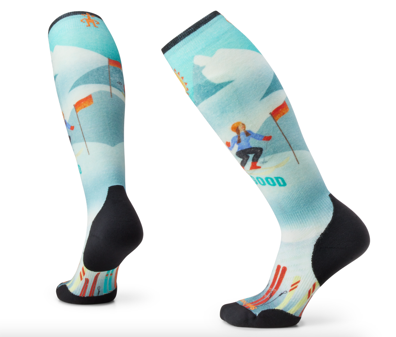 Smartwool Women's Ski Snow Bunny Print Over The Calf Socks