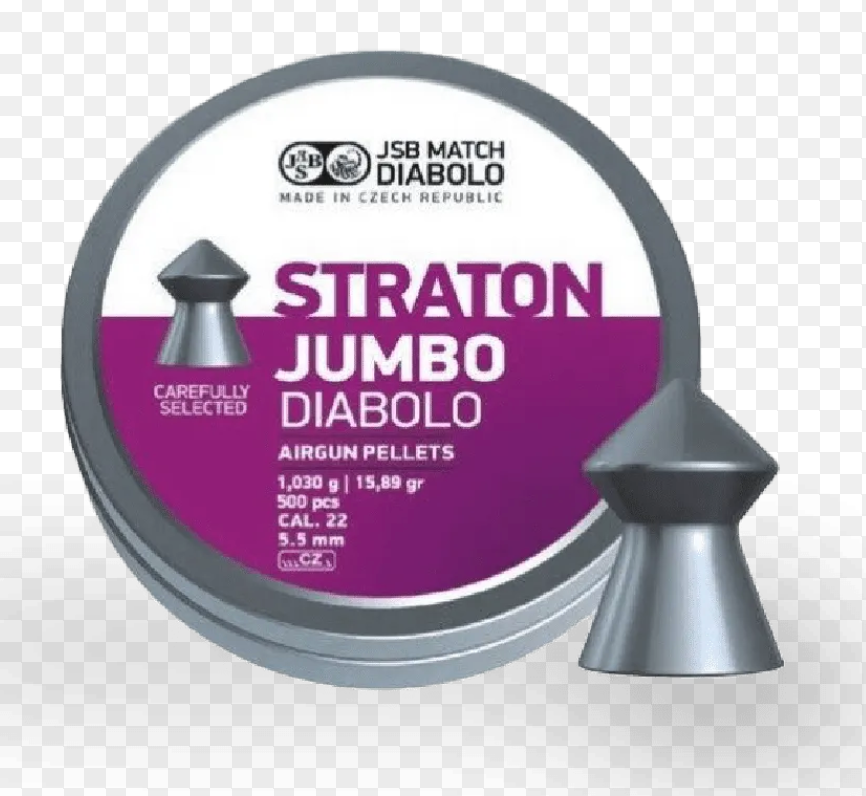 JSB Straton Jumbo Diabolo 5.5mm (.22cal)