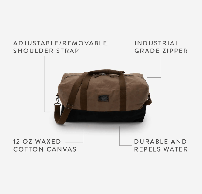 Barebones Bag Barebones Neelum Duffel Bag Khaki