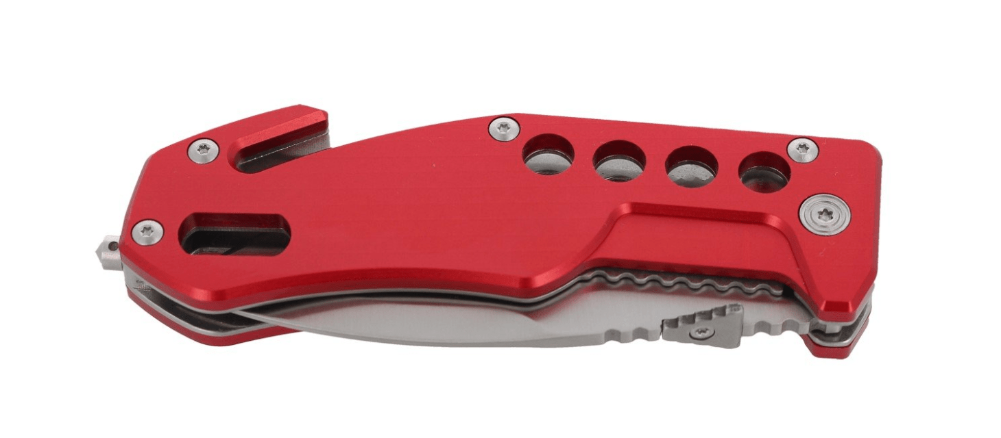 BlackFox Knife BlackFox Aluminium Red Rescue Folding Knife