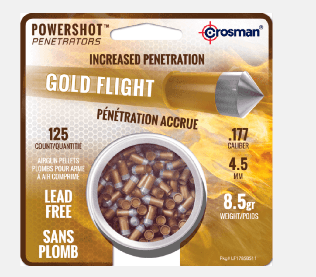 Crosman Pellets CROSMAN® GOLD FLIGHT™ PENETRATOR (.177) 4.5 mm