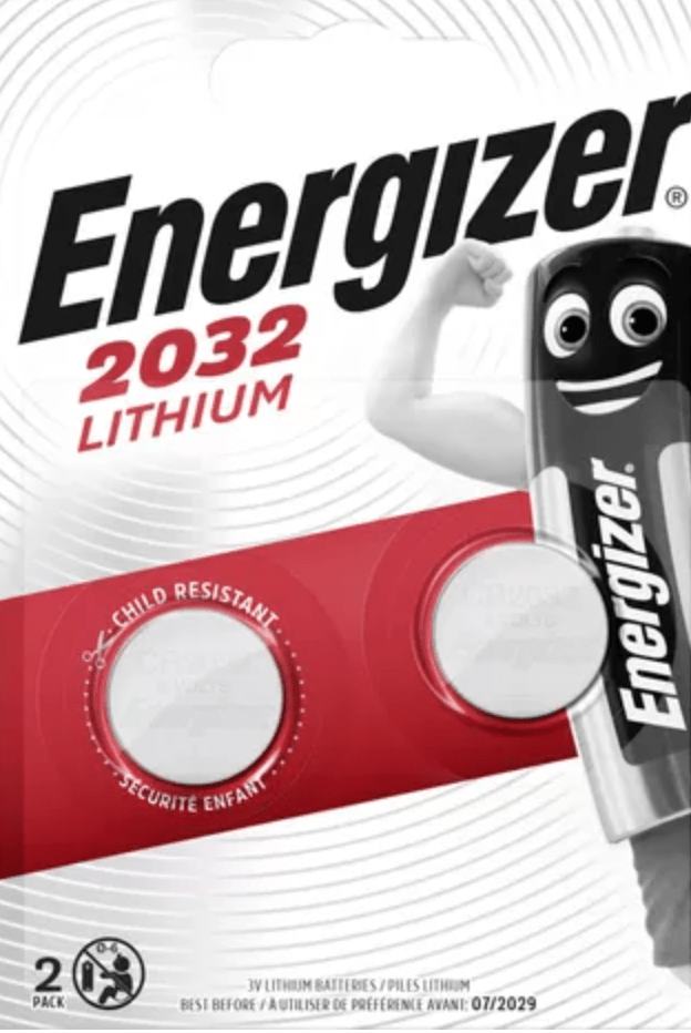 Energizer Battery ENERGIZER LITHIUM 3V CR2032 BL2