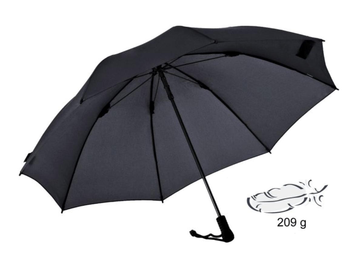 EuroSchirm Umbrella Black EuroSchirm Trekking Umbrella Swing Liteflex