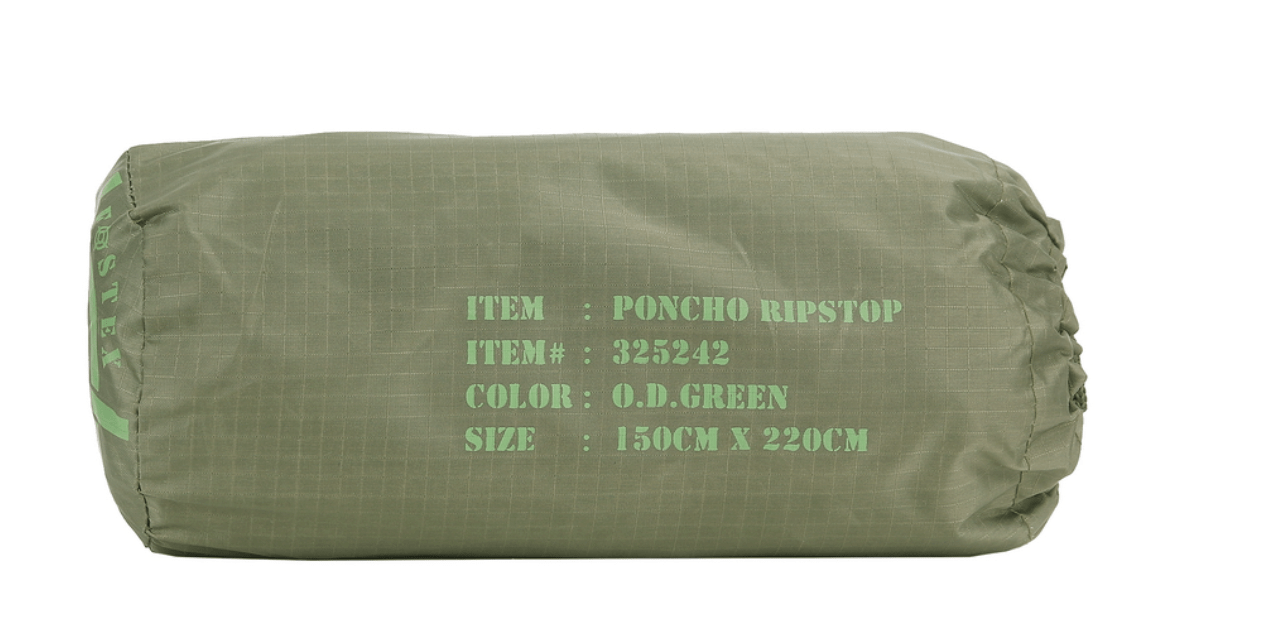 Fostex Poncho Green Poncho rib stop