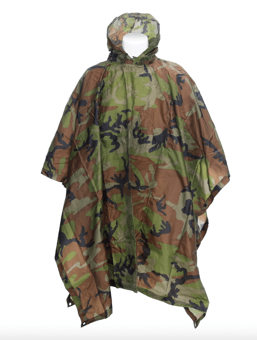 Fostex Poncho Woodland Poncho rib stop