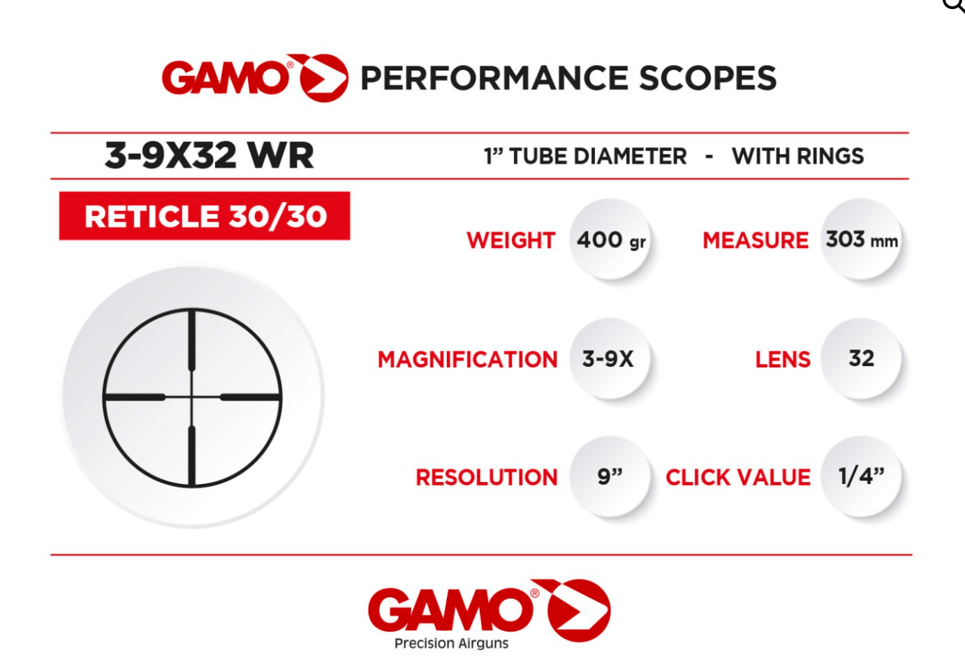 Gamo Scope Gamo 3-9x32 WR Scope