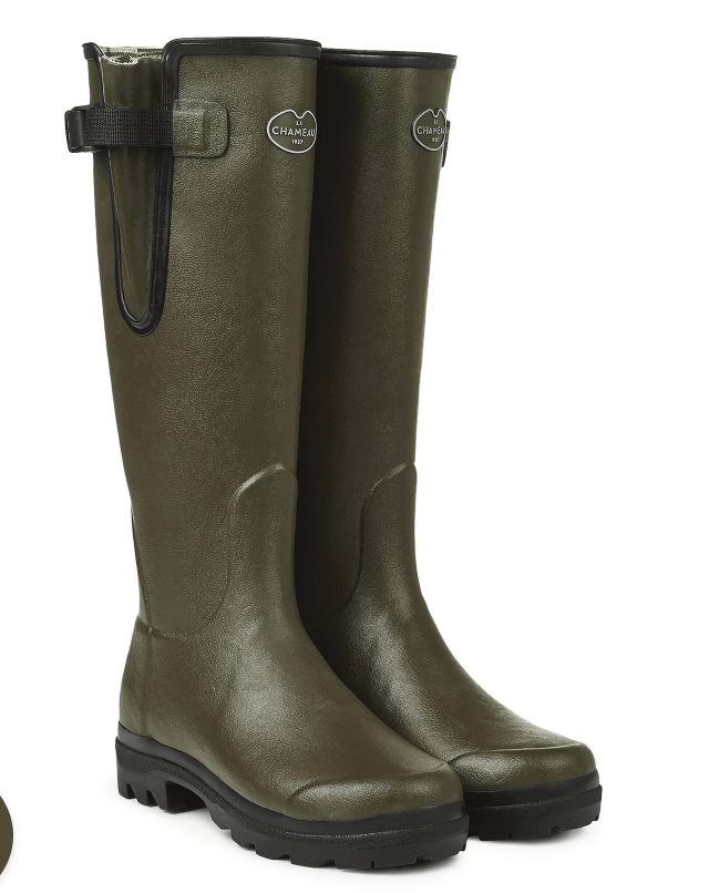 Le Chameau Rubber Boots 6.5 Uk / Vert Chameau Le Chamoue W'S VIERZON JERSEY LINED BOOT