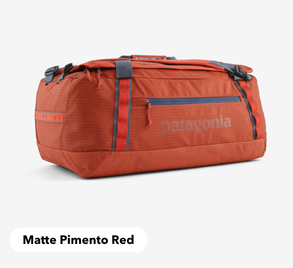 Patagonia Bag 55L / Matte Pimento Red Patagonia Black Hole® Duffel 40L