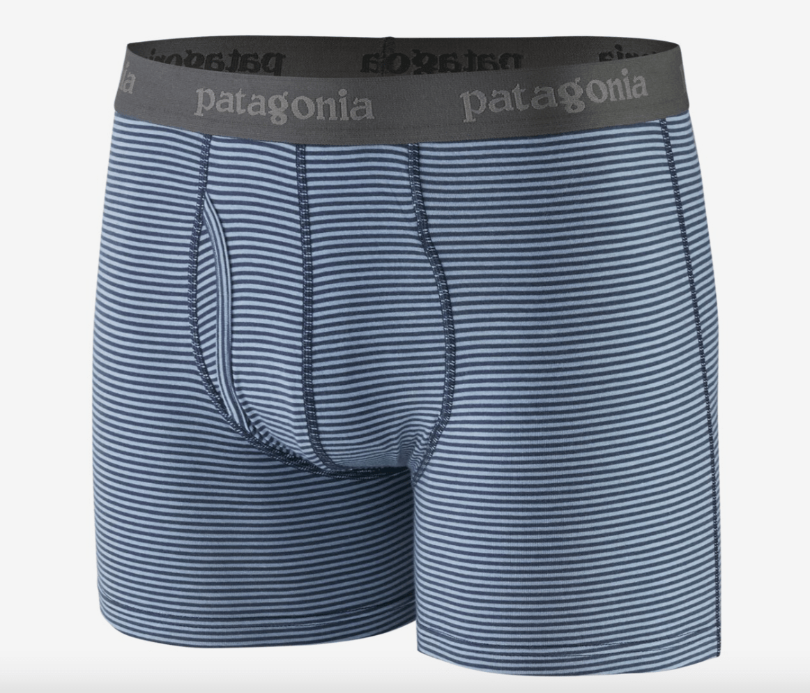 Patagonia Boxer Shorts S / Fathom Stripe: New Navy Patagonia Men's Essential Boxer Briefs - 3