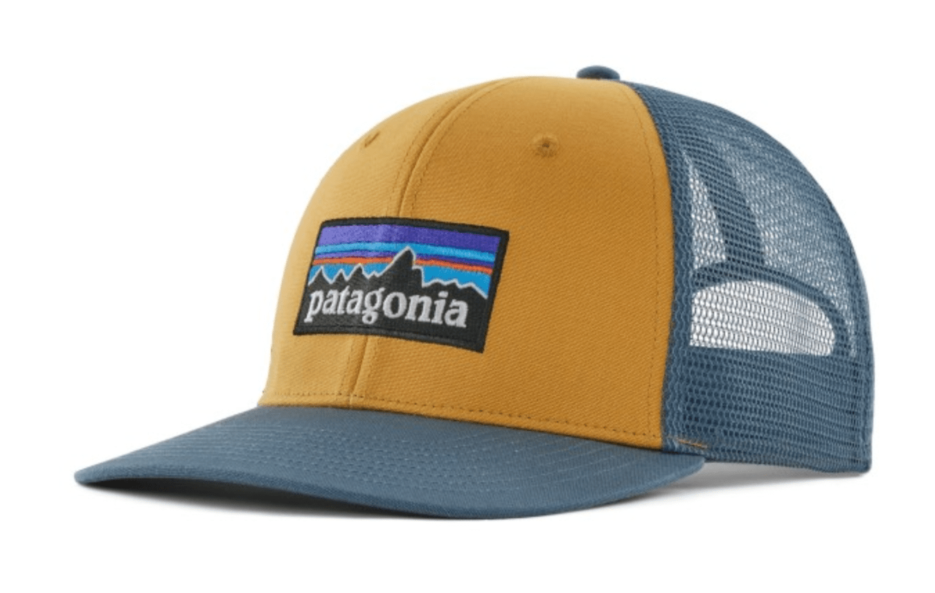 Patagonia Cap Pufferfish Gold/Blue Patagonia P-6 Logo LoPro Trucker Hat