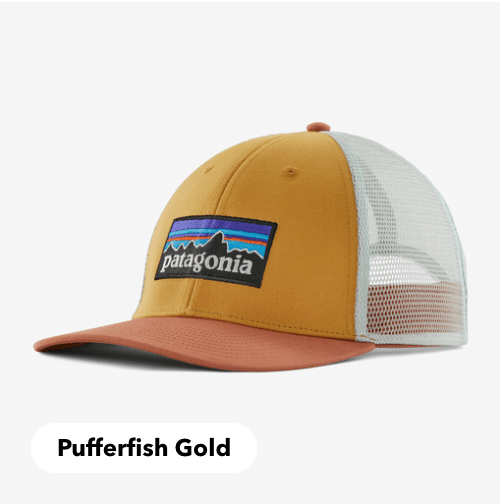 Patagonia Cap Pufferfish Gold Patagonia P-6 Logo LoPro Trucker Hat