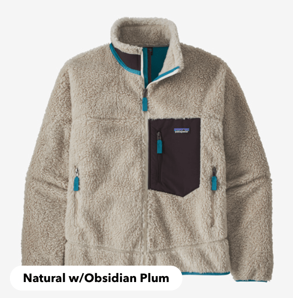 Patagonia Fleece M / Natural w/Obsidian Plum Patagonia Classic Retro-X® Fleece Jacket M's