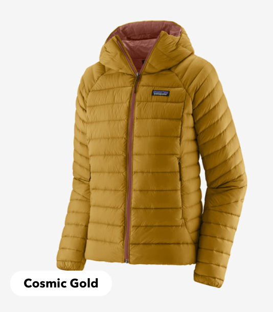 Patagonia Jacket S / Cosmic Gold Patagonia Women's Down Sweater Hoody