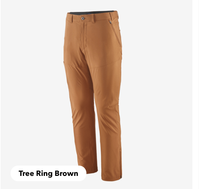 Patagonia Trousers 30 / Tree Ring Brown Patagonia Men's Terravia Trail Pants - Regular