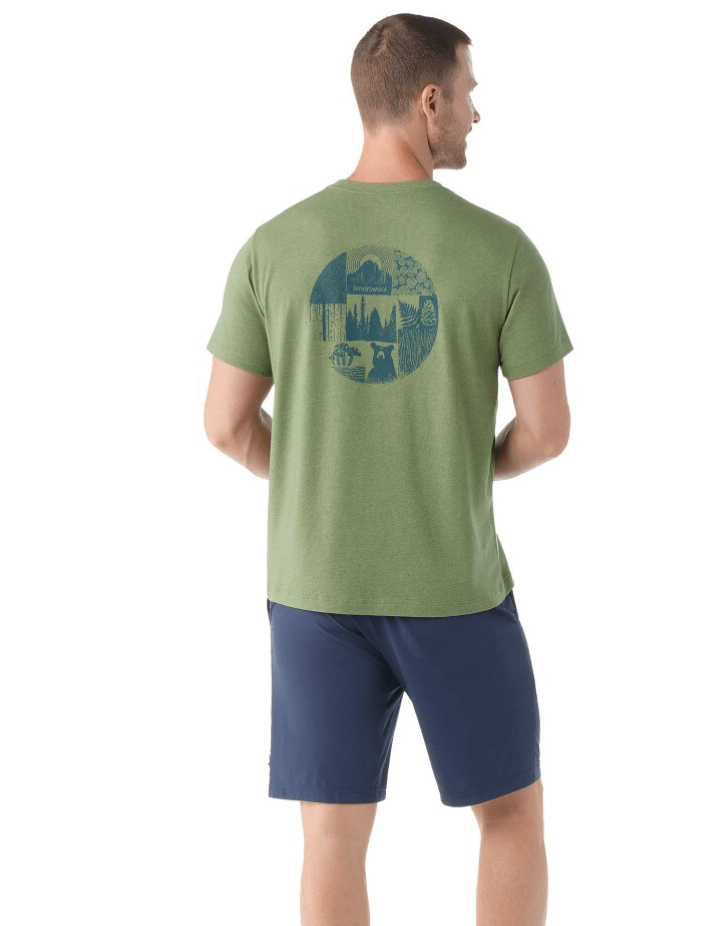 Smartwool T-Shirt Smartwool Forest Finds Graphic Short Sleeve Tee Slim Fit