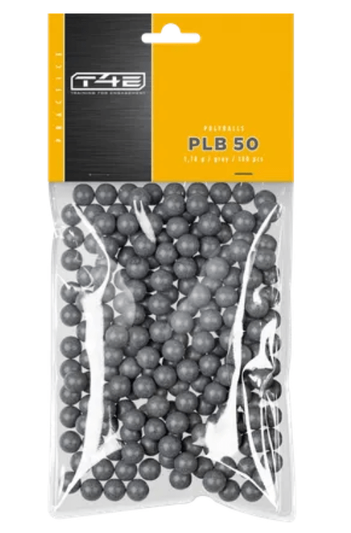 Umarex Rubber Ball T4E Practice PLB 50 .50, 1.78 g, gray, 100 pcs, polybag