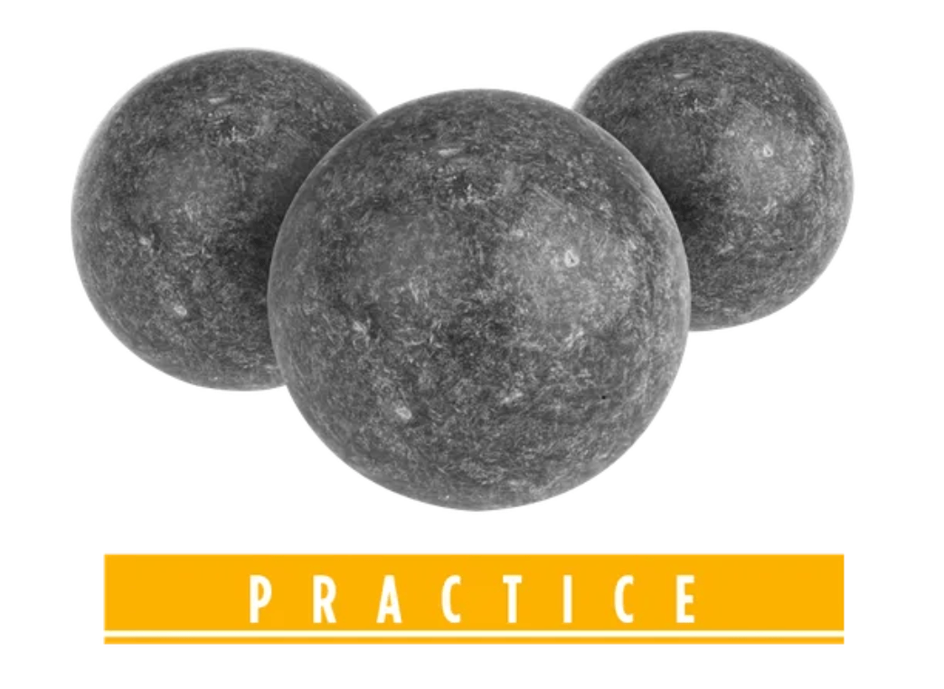 Umarex Rubber Ball T4E Practice PLB 50 .50, 1.78 g, gray, 100 pcs, polybag