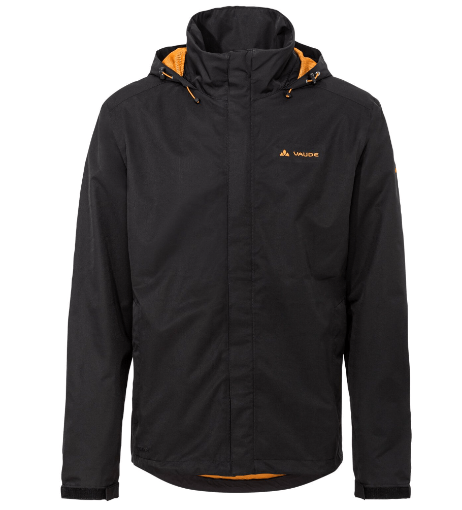 Vaude Rain Jacket S / Black/Silt Brown Vaude Escape Light Rain Jacket Men's