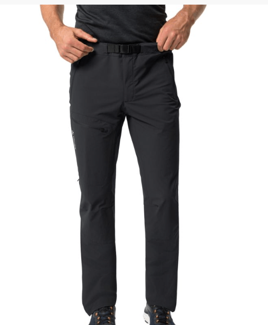 Vaude Trousers 52 EU / Black Vaude Badile II Softshell Pants  -Long M's