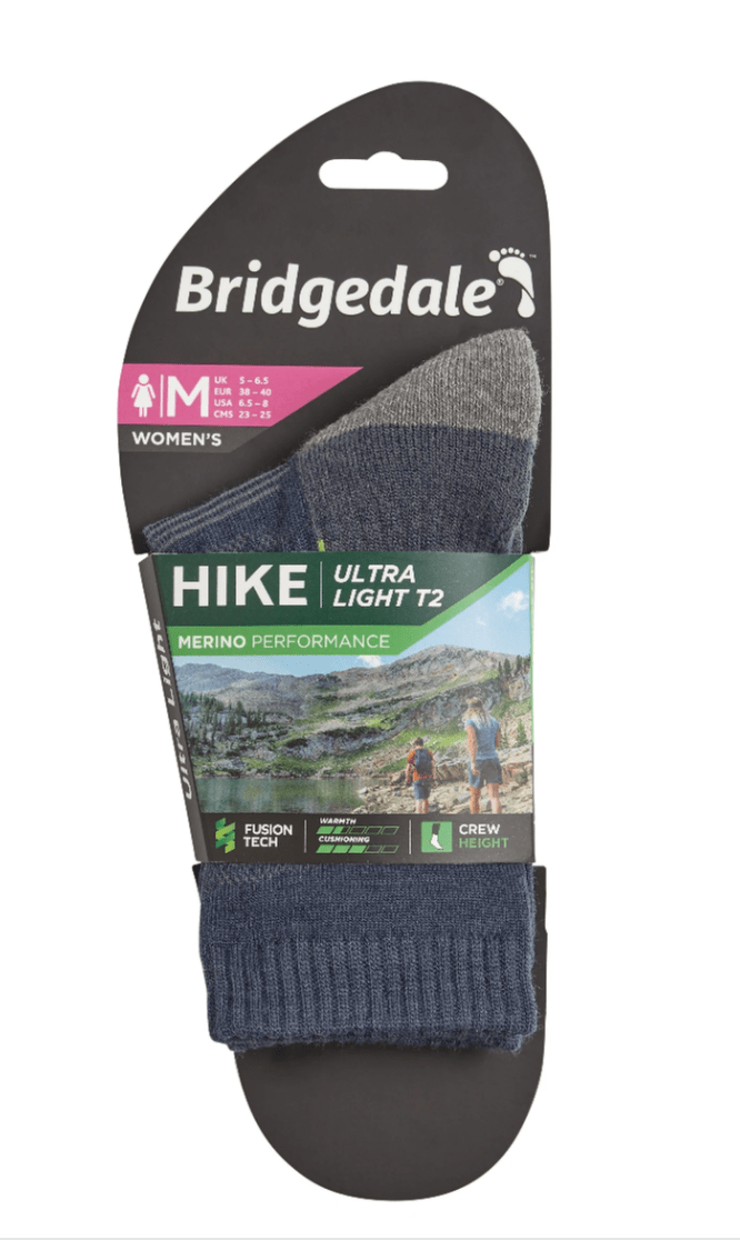 Bridgedale Socks Bridgedale Hike Ultra Light T2 Merino Crew W's