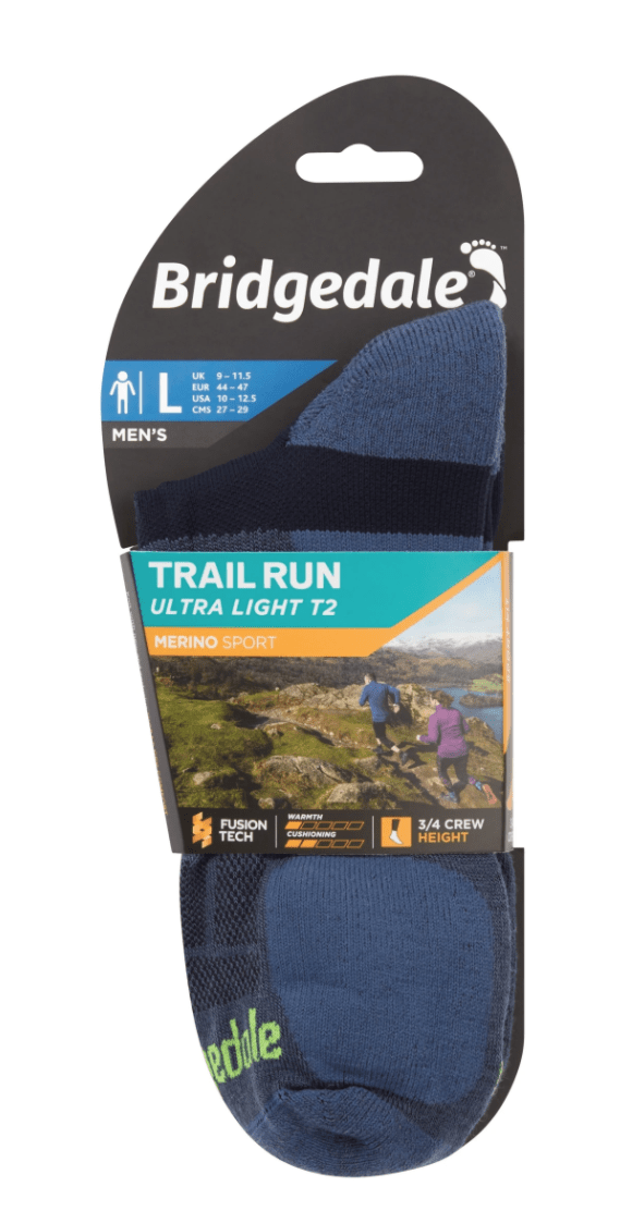 Bridgedale Socks Bridgedale Trail Run Ultra Lite T2 Merino Sport M's