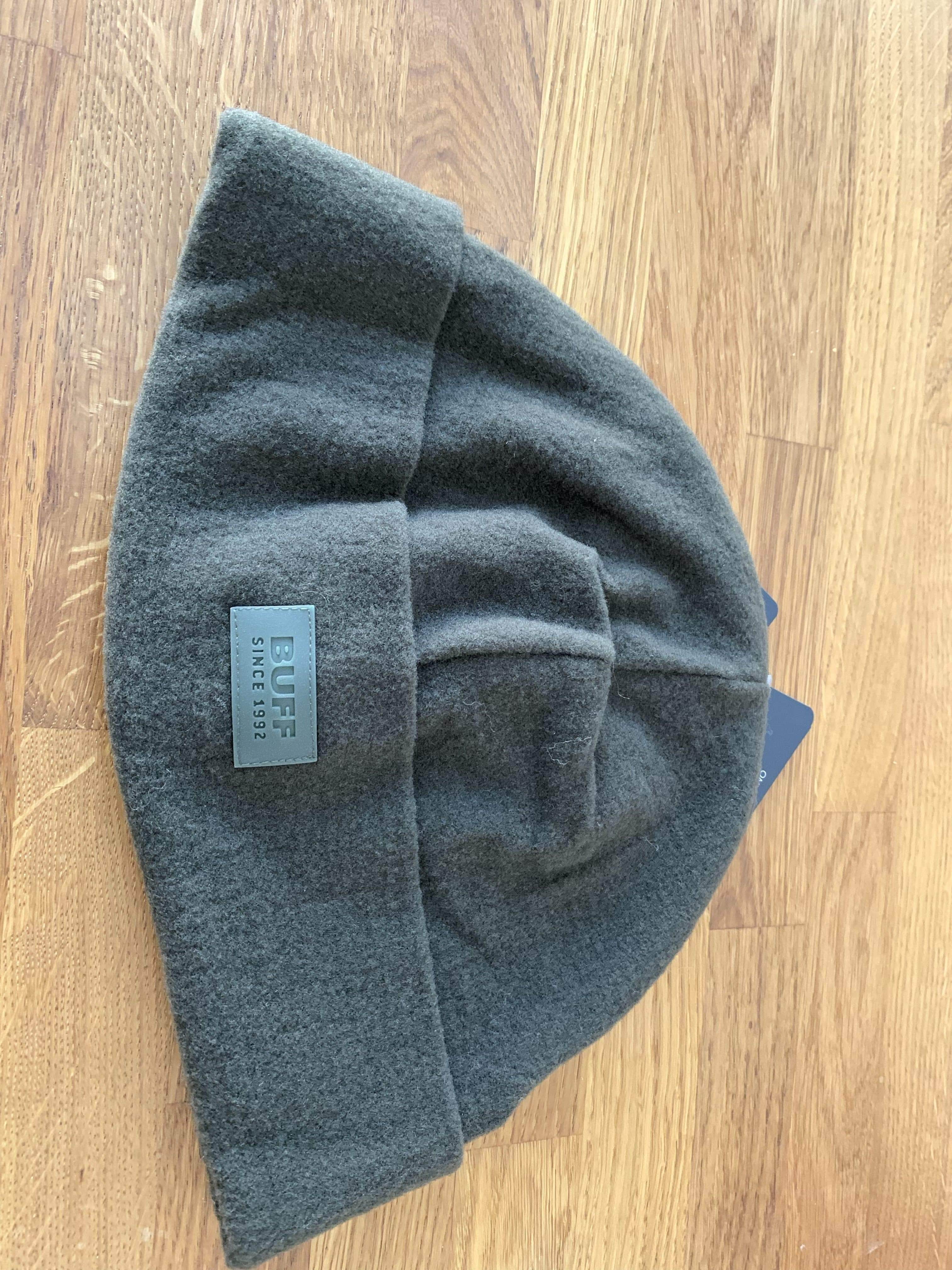 Buff Beanie Khaki Buff Merino Wool Fleece Hat