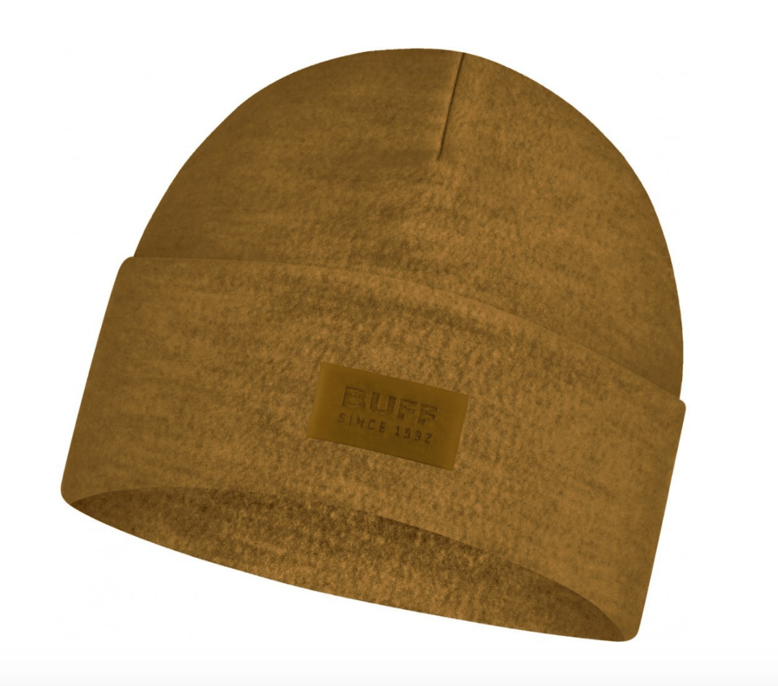 Buff Beanie Ochre Buff Merino Wool Fleece Hat