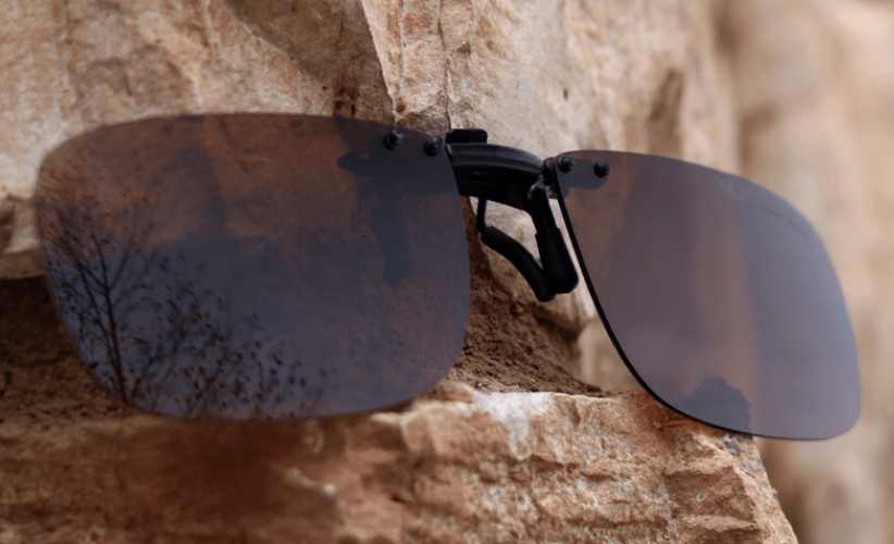 Cocoons Sunglasses Cocoons Flip-Ups Rectangle 54 Polarized Amber