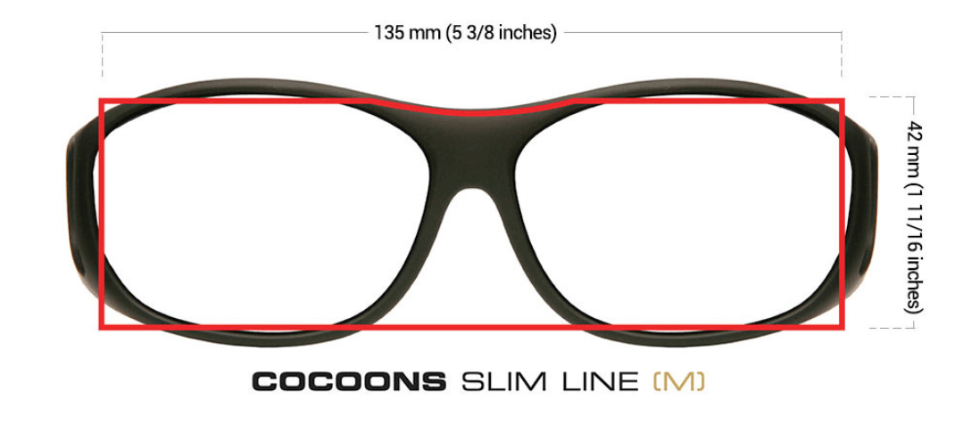 Cocoons clip on sales sunglasses size chart