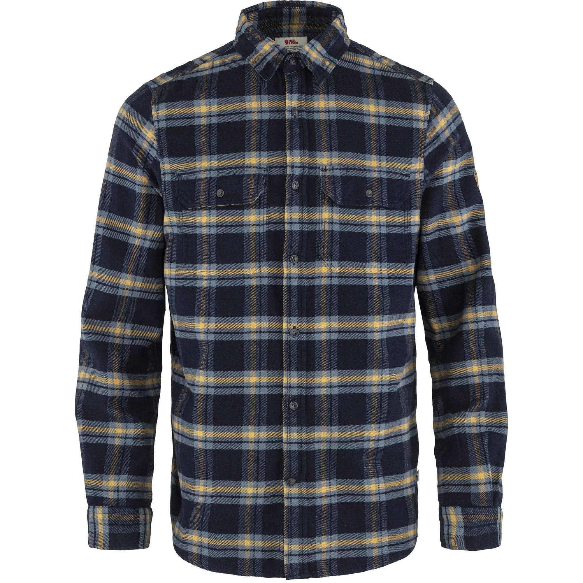 Fjällräven Shirt M / Dark Navy-Buckwheat Brown Fjällräven Övik Heavy Flannel Shirt M's